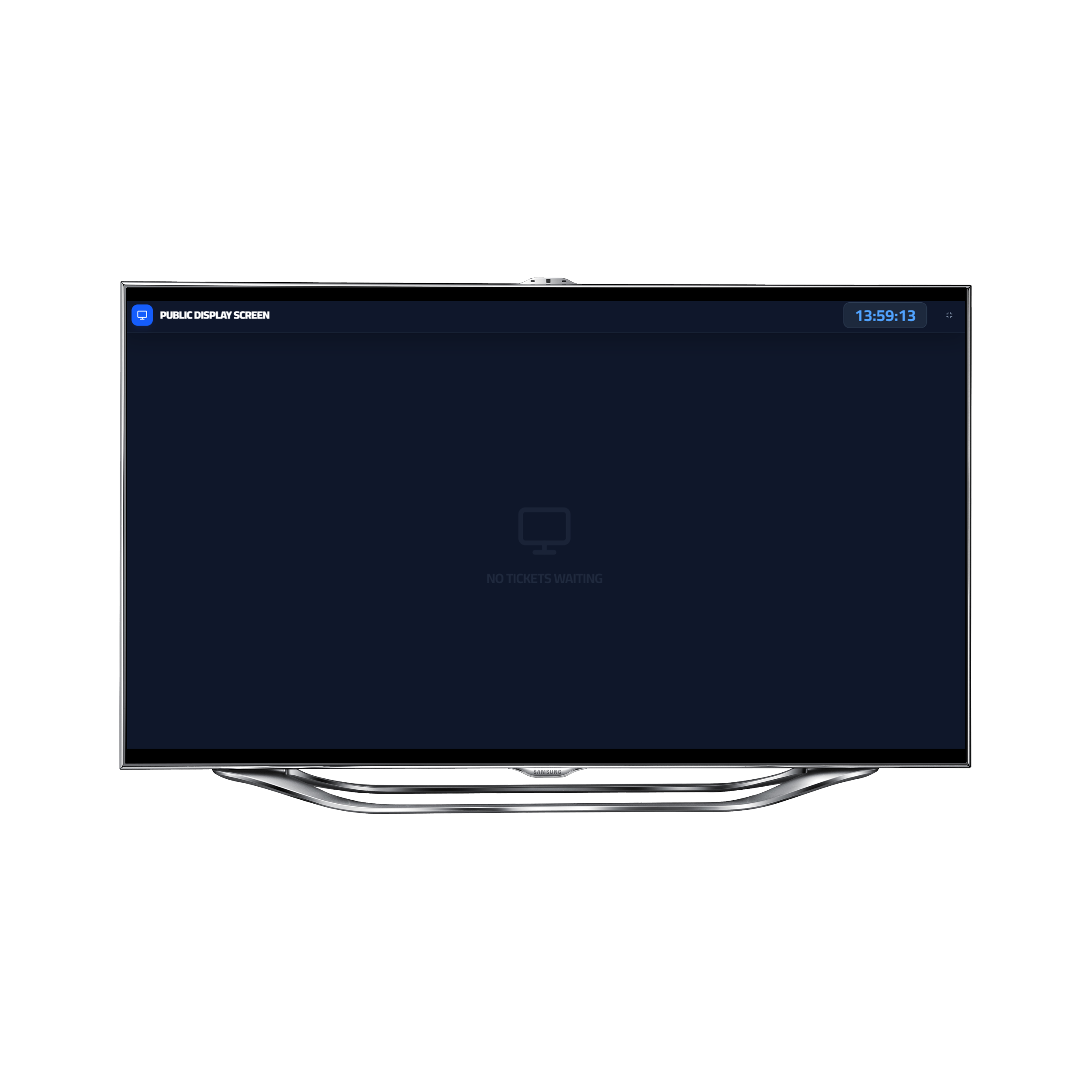 Open this link on your Smart TV or computer browser connected to the screen for customers.