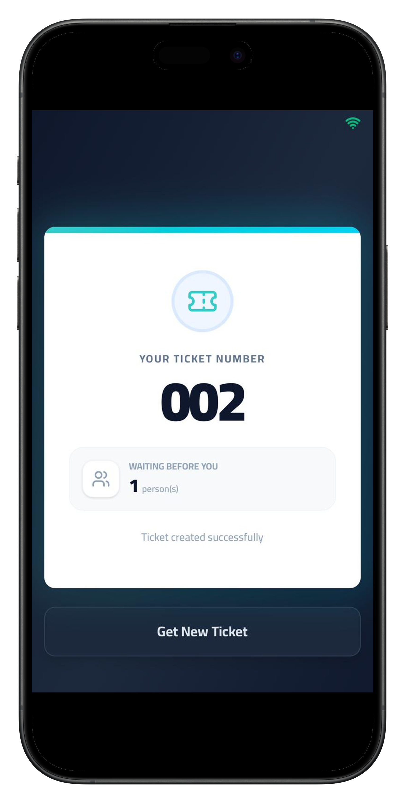 Realtidsspårning: De ser antalet personer före i kön live och får en avisering när det är deras tur.